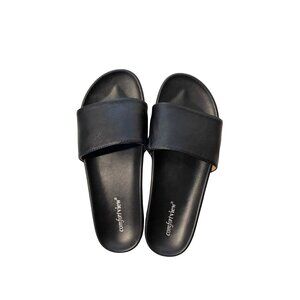 Country River Womens Black Slide Sandals Size 7